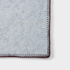 Коврик влаговпитывающий придверный Доляна «Цветная косичка», 38×57 см, цвет коричневый - Фото 4