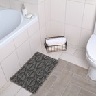 Коврик «Листья», 40×60 см, цвет серый - Фото 1