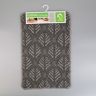 Коврик «Листья», 40×60 см, цвет серый - Фото 4