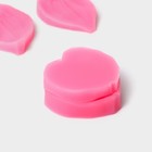 Набор молдов для заливки «Сердца», силикон, 4 пары, розовый - Фото 4
