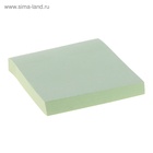 Блок с липким краем, 76×76 мм, 100 листов, пастель, зелёный - Фото 2