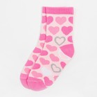 Носки детские KAFTAN «Сердечки», размер 14-16, цвет розовый - Фото 4