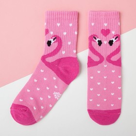 Носки детские KAFTAN «Фламинго», размер 18-20, цвет розовый