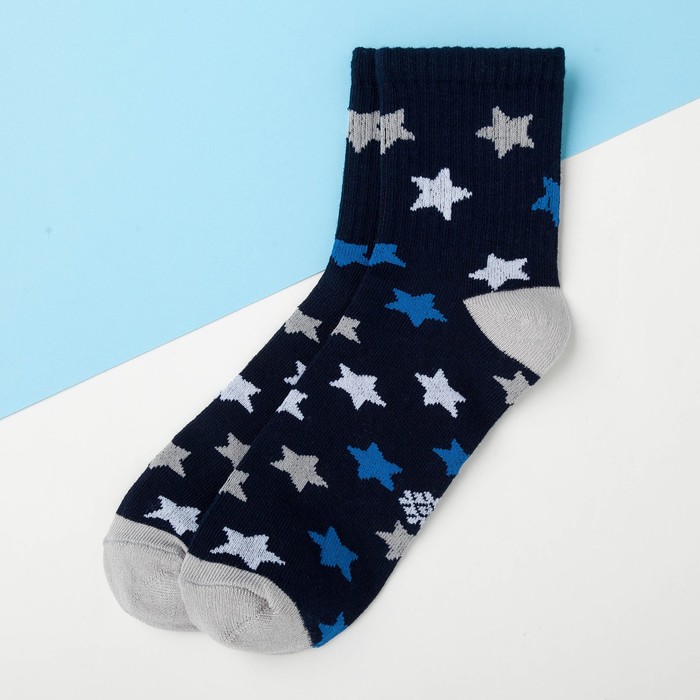 Носки детские KAFTAN «Звёзды», размер 14-16, цвет синий - фото 1907074986