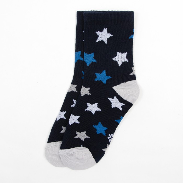 Носки детские KAFTAN «Звёзды», размер 14-16, цвет синий - фото 1907074988