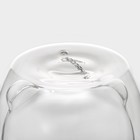 Стакан с двойными стенками Доляна «Вверх дном», 250 мл, 9×9 см, на деревянной подставке, стекло, прозрачный - Фото 7