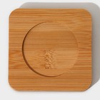 Стакан с двойными стенками Доляна «Вверх дном», 250 мл, 9×9 см, на деревянной подставке, стекло, прозрачный - Фото 9