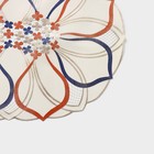 Салфетка сервировочная на стол «Цветок», ажурная, 45?30 см, цвет белый (комплект 12 шт) - фото 24009938