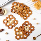 Подставка под горячее Доляна «Бамбук», под кружку, бамбук, 12×12 см - Фото 2