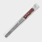 Нож для бисквита мелкие зубцы KONFINETTA, длина лезвия 25 см, деревянная ручка, толщина лезвия 0,8 мм - фото 6271904