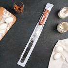 Нож для бисквита мелкие зубцы KONFINETTA, рабочая поверхность 30 см, деревянная ручка - Фото 2
