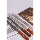 Нож для бисквита мелкие зубцы KONFINETTA, длина лезвия 30 см, деревянная ручка - Фото 7