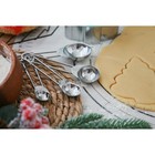 Набор мерных ложек Доляна «Металлик», 4 шт.: 1.25/2.5/5/15 мл, серебристый - Фото 7