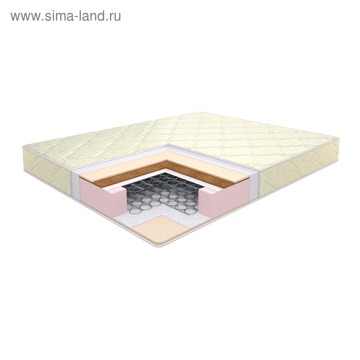 Матрас Этель Flowers double Comfort «Боннель», размер 120х200 см, высота 18 см, трикот