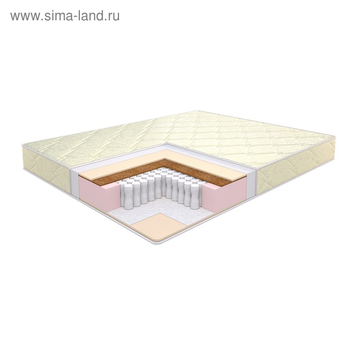 Матрас «Этель. Flowers double Comfort Независимые пружины», размер 120×200 см, высота 18 см, трикотаж - Фото 1