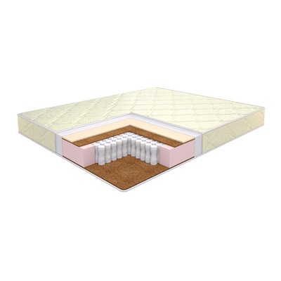 Матрас «Этель» Flowers double Lux на независимых пружинах, размер 90×190 см, высота 17 см, трикотаж