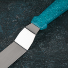 Кондитерская лопатка - палетка изогнутая «Космос», 31 см, рабочая часть 20 см, цвет бирюзовый - Фото 2