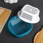 Дуршлаг кухонный с поддоном, 21×21 см, цвет МИКС - Фото 2