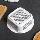 Дуршлаг кухонный с поддоном, 21×21 см, цвет МИКС - Фото 3