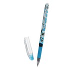 Ручка гелевая со стираемыми чернилами DeleteWrite Happy «Пингвины», узел 0.5 мм, синие чернила, матовый корпус Silk Touch - Фото 2