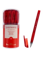 Ручка шариковая BrunoVisconti. EasyWrite. Red, красный стержень, узел 0.5 мм, резиновый упор, матовый корпус - Фото 4
