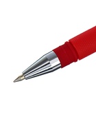 Ручка шариковая BrunoVisconti. EasyWrite. Red, красный стержень, узел 0.5 мм, резиновый упор, матовый корпус - Фото 6