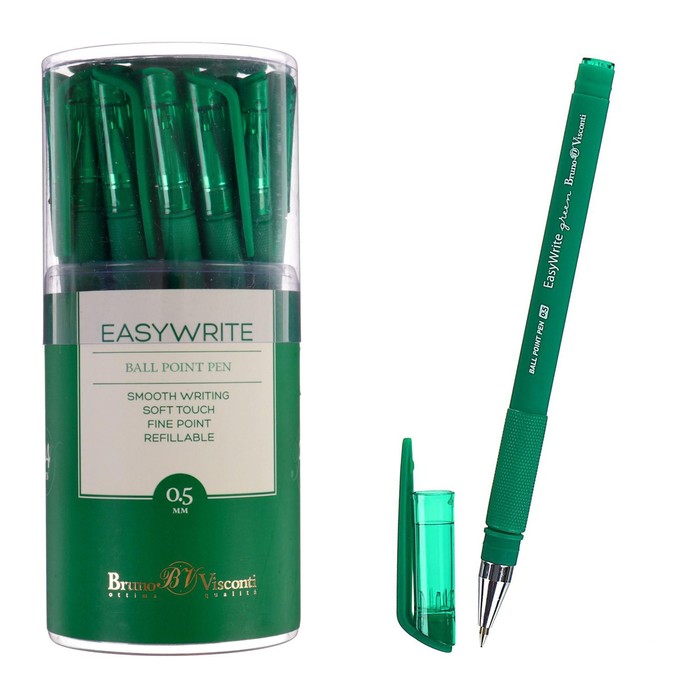 Ручка шариковая EasyWrite Green, 0.5 мм, зелёные чернила, матовый корпус Silk Touch - Фото 1