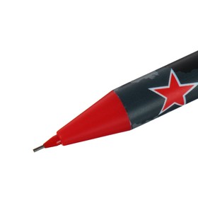 Карандаш механический 0,7 мм HappyGraphix Military Blue, НВ, пластиковый корпус с ластиком