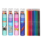 Карандаши цветные 12 цветов Funcolor пластиковые, в картонной тубе, МИКС - Фото 12