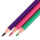 Карандаши цветные 12 цветов Funcolor пластиковые, в картонной тубе, МИКС - Фото 4