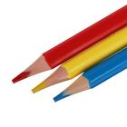 Карандаши цветные 12 цветов Funcolor пластиковые, в картонной тубе, МИКС - Фото 5