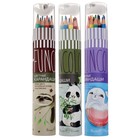 Карандаши цветные 12 цветов Funcolor пластиковые, в картонной тубе, МИКС - Фото 6