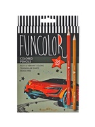 Карандаши цветные 36 цветов Funcolor пластиковые, МИКС - Фото 10