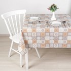 Скатерть на стол на нетканой основе «Мисс», 137×140 см, цвет коричневый - Фото 1