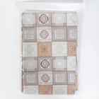 Скатерть на стол на нетканой основе «Мисс», 137×140 см, цвет коричневый - Фото 4