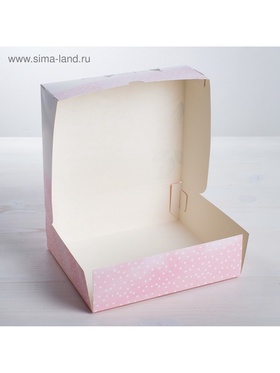 Кондитерская упаковка, коробка «С любовью» 17 х 20 х 6 см (комплект 5 шт)