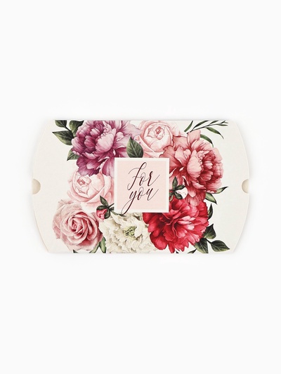 Коробка подарочная складная фигурная, упаковка, «Цветочная нежность», 11×8×2 см