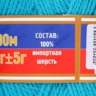 Пряжа "Аргентинская шерсть" 100% импортная п/т шерсть 200м/100гр (084,изумруд св.) - Фото 3