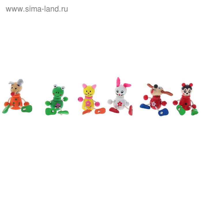 Фигурки "Животные", набор 6 штук - Фото 1