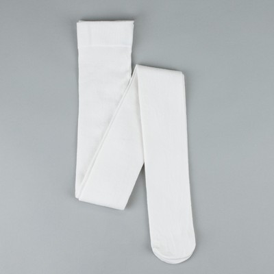 Колготки детские, белые, (bianco), рост 116-122 см