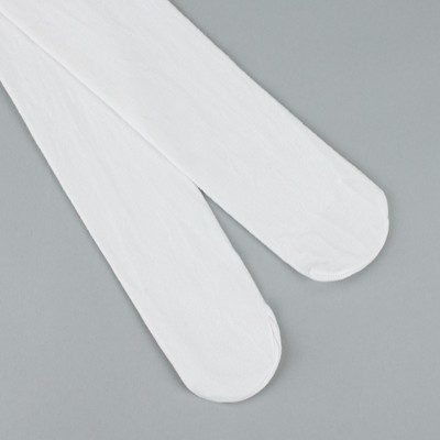 Колготки детские, белые, (bianco), рост 116-122 см