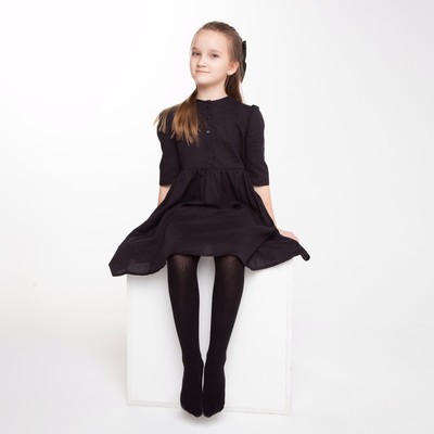 Колготки детские, чёрные, (nero), рост 116-122 см