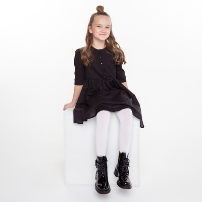 Колготки детские, белые, (bianco), рост 140-146 см