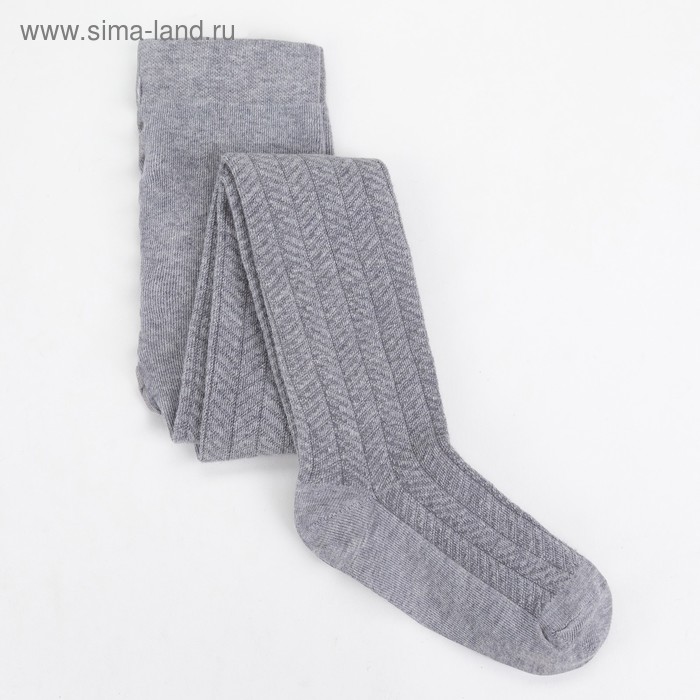 Колготки детские, цвет серый меланж (grigio melange), рост 140-146 см - Фото 1