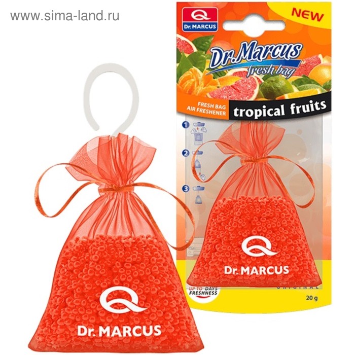 Ароматизатор Dr.Marcus Fresh Bag «Тропические фрукты», подвесной, на зеркало, 20 г 47100a - Фото 1