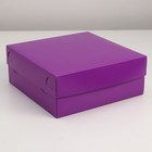 Упаковка на 9 капкейков, фиолетовая, 25 х 25 х 10 см - Фото 2