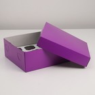 Упаковка на 9 капкейков, фиолетовая, 25 х 25 х 10 см - Фото 1