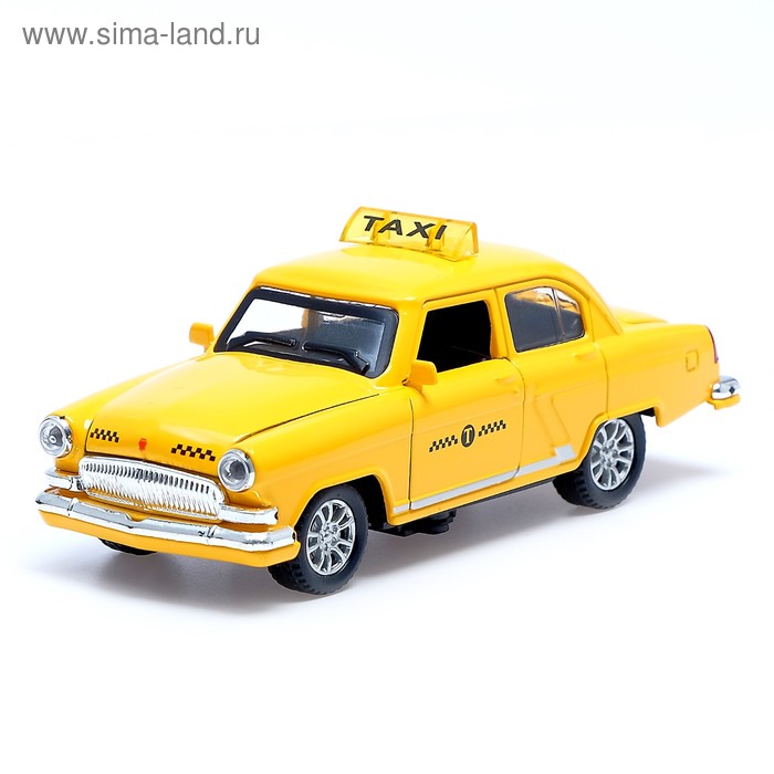 Машина металлическая, инерционная «Такси», открываются двери, капот, багажник - Фото 1