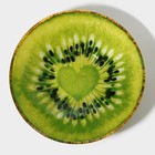 Салатник Доляна «Романтичный киви», 920 мл, 22×5 см, стекло, зелёный - Фото 4