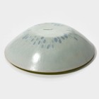 Салатник Доляна «Романтичный киви», 920 мл, 22×5 см, стекло, зелёный - Фото 5